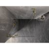 Mexen Lunar, L Duo výklopný sprchový kút 70 x 70 cm, 8mm číre sklo, zlatý profil, 834L-070L-070P-50-00
