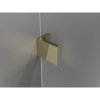 Mexen Lunar, L Duo výklopný sprchový kút 70 x 70 cm, 8mm číre sklo, zlatý profil, 834L-070L-070P-50-00