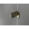 Mexen Lunar, L Duo výklopný sprchový kút 70 x 70 cm, 8mm číre sklo, zlatý profil, 834L-070L-070P-50-00