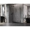 Mexen Lunar Duo, výklopný sprchový kút 115 x 90 cm, 8mm číre sklo, grafitový profil, 834-115L-090P-95-00
