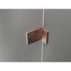 Mexen Lunar, L sklápací sprchový kút ľavý 70 x 70 cm, 8mm číre sklo, profil medená matná, 834L-070-070-65-00-L