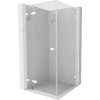 Mexen Lunar, 1-krídlový sprchový kút, ľavý, 80 x 80 cm, 8mm číre sklo, biely profil, 834-080-080-20-00-L