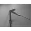 Mexen Lunar, L Duo výklopný sprchový kút 110 x 85 cm, 8mm číre sklo, grafitový profil, 834L-110L-085P-95-00