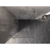 Mexen Lunar, L Duo výklopný sprchový kút 95 x 95 cm, 8mm číre sklo, oceľový profil, 834L-095L-095P-97-00