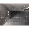 Mexen Lunar T, sklápací sprchový kút ľavý 125 x 70 cm, 8mm číre sklo, biely profil, 834T-125-070-20-00-L