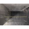 Mexen Lunar T, sklápací sprchový kút ľavý 120 x 110 cm, 8mm číre sklo, zlatý kartáčovaný - 834T-120-110-55-00-L