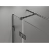 Mexen Lunar T, sklápací sprchový kút ľavý 120 x 90 cm, 8mm číre sklo, profil grafit brúsený, 834T-120-090-66-00-L