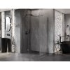 Mexen Lunar T, sklápací sprchový kút ľavý 120 x 90 cm, 8mm číre sklo, grafitový profil, 834T-120-090-95-00-L