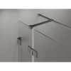 Mexen Lunar T, sklápací sprchový kút ľavý 120 x 90 cm, 8mm číre sklo, grafitový profil, 834T-120-090-95-00-L