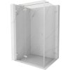 Mexen Lunar T, sklápací sprchový kút ľavý 135 x 80 cm, 8mm číre sklo, oceľový profil, 834T-135-080-97-00-L