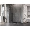 Mexen Lunar T, sklápací sprchový kút ľavý 135 x 80 cm, 8mm číre sklo, oceľový profil, 834T-135-080-97-00-L