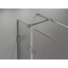 Mexen Lunar T, výklopný sprchový kút pravý 120 x 110 cm, 8mm číre sklo, chrómový profil, 834T-120-110-01-00-P