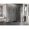 Mexen Lunar T, výklopný sprchový kút pravý 120 x 110 cm, 8mm číre sklo, chrómový profil, 834T-120-110-01-00-P