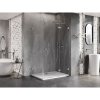 Mexen Lunar T, výklopný sprchový kút pravý 120 x 110 cm, 8mm číre sklo, chrómový profil, 834T-120-110-01-00-P