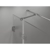 Mexen Lunar T, výklopný sprchový kút pravý 120 x 110 cm, 8mm číre sklo, chrómový profil, 834T-120-110-01-00-P