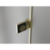 Mexen Lunar-B, pravostranný výklopný sprchový kút 70 x 70 cm, 8mm číre sklo, zlatý profil, 832-070-070-50-00-P