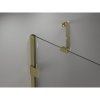 Mexen Lunar-B, pravostranný výklopný sprchový kút 85 x 80 cm, 8mm číre sklo, zlatý profil, 832-085-080-50-00-P