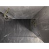 Mexen Lunar-B, pravostranný výklopný sprchový kút 100 x 80 cm, 8mm číre sklo, zlatý kartáčovaný - 832-100-080-55-00-P