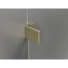 Mexen Lunar-B, pravostranný výklopný sprchový kút 100 x 80 cm, 8mm číre sklo, zlatý kartáčovaný - 832-100-080-55-00-P