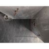 Mexen Lunar-B, pravostranný výklopný sprchový kút 90 x 90 cm, 8mm číre sklo, profil ružové zlato, 832-090-090-60-00-P