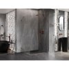 Mexen Lunar-B, pravostranný výklopný sprchový kút 100 x 80 cm, 8mm číre sklo, profil medená matná, 832-100-080-65-00-P