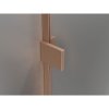 Mexen Lunar-B, pravostranný výklopný sprchový kút 100 x 80 cm, 8mm číre sklo, profil medená matná, 832-100-080-65-00-P