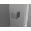 Mexen Lunar-B, pravostranný výklopný sprchový kút 75 x 70 cm, 8mm číre sklo, pištoľovo sivý kartáčovaný - 832-075-070-66-00-P