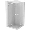 Mexen Lunar-F Duo, skladací sprchový kút 85 x 85 cm, 8mm číre sklo, biely profil, 836-085L-085P-20-00