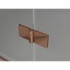 Mexen Lunar-F Duo, skladací sprchový kút 75 x 75 cm, 8mm číre sklo, profil ružové zlato, 836-075L-075P-60-00