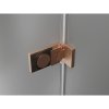 Mexen Lunar-F Duo, skladací sprchový kút 85 x 75 cm, 8mm číre sklo, profil medená matná, 836-085L-075P-65-00