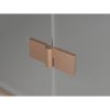 Mexen Lunar-F Duo, skladací sprchový kút 85 x 75 cm, 8mm číre sklo, profil medená matná, 836-085L-075P-65-00