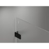 Mexen Lunar-F Duo, Skladací sprchový kút 100 x 90 cm, 8mm číre sklo, čierny profil, 836-100L-090P-70-00