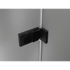Mexen Lunar-F Duo, Skladací sprchový kút 100 x 90 cm, 8mm číre sklo, čierny profil, 836-100L-090P-70-00