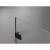 Mexen Lunar-F Duo, Skladací sprchový kút 100 x 100 cm, 8mm číre sklo, čierny profil, 836-100L-100P-70-00