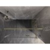 Mexen Lunar T, výklopný sprchový kút pravý 120 x 100 cm, 8mm číre sklo, zlatý profil, 834T-120-100-50-00-P