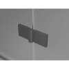 Mexen Lunar-F Duo, skladací sprchový kút 95 x 90 cm, 6mm číre sklo, grafitový profil, 836-095L-090P-95-00