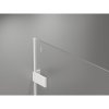 Mexen Lunar-F, sklápací sprchový kút pravý 100 x 90 cm, 8mm číre sklo, biely profil, 836-100-090-20-00-P