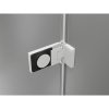 Mexen Lunar-F, sklápací sprchový kút pravý 100 x 90 cm, 8mm číre sklo, biely profil, 836-100-090-20-00-P