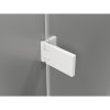 Mexen Lunar-F L, skladací sprchový kút ľavý 100 x 80 cm, 8mm číre sklo, biely profil, 836L-100-080-20-00-L