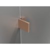 Mexen Lunar-F L, skladací sprchový kút ľavý 100 x 90 cm, 8mm číre sklo, profil medená matná, 836L-100-090-65-00-L