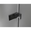 Mexen Lunar-F L, sklápací sprchový kút ľavý 85 x 70 cm, 8mm číre sklo, pištoľovo sivý kartáčovaný - 836L-085-070-66-00-L