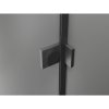 Mexen Lunar-F L, sklápací sprchový kút ľavý 85 x 70 cm, 8mm číre sklo, pištoľovo sivý kartáčovaný - 836L-085-070-66-00-L