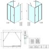 Polysan, EASY sprchový kout tri steny 1100x800mm, L/P varianta, sklo Brick, EL1138EL3238EL3238