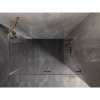 Mexen Lunar-F, sklápací sprchový kút pravý 80 x 70 cm, 8mm číre sklo, profil medená matná, 836-080-070-65-00-P