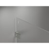Mexen Lunar-F L, skladací sprchový kút ľavý 100 x 90 cm, 8mm číre sklo, oceľový profil, 836L-100-090-97-00-L