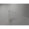 Mexen Lunar-F L, skladací sprchový kút ľavý 100 x 90 cm, 8mm číre sklo, oceľový profil, 836L-100-090-97-00-L