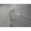 Mexen Lunar-F L, skladací sprchový kút ľavý 100 x 90 cm, 8mm číre sklo, oceľový profil, 836L-100-090-97-00-L