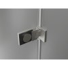 Mexen Lunar-F L, skladací sprchový kút ľavý 100 x 90 cm, 8mm číre sklo, oceľový profil, 836L-100-090-97-00-L