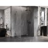 Mexen Lunar-F, sklápací sprchový kút pravý 95 x 90 cm, 8mm číre sklo, profil grafit brúsený, 836-095-090-66-00-P