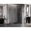 Mexen Lunar-F, sklápací sprchový kút pravý 95 x 90 cm, 8mm číre sklo, profil grafit brúsený, 836-095-090-66-00-P